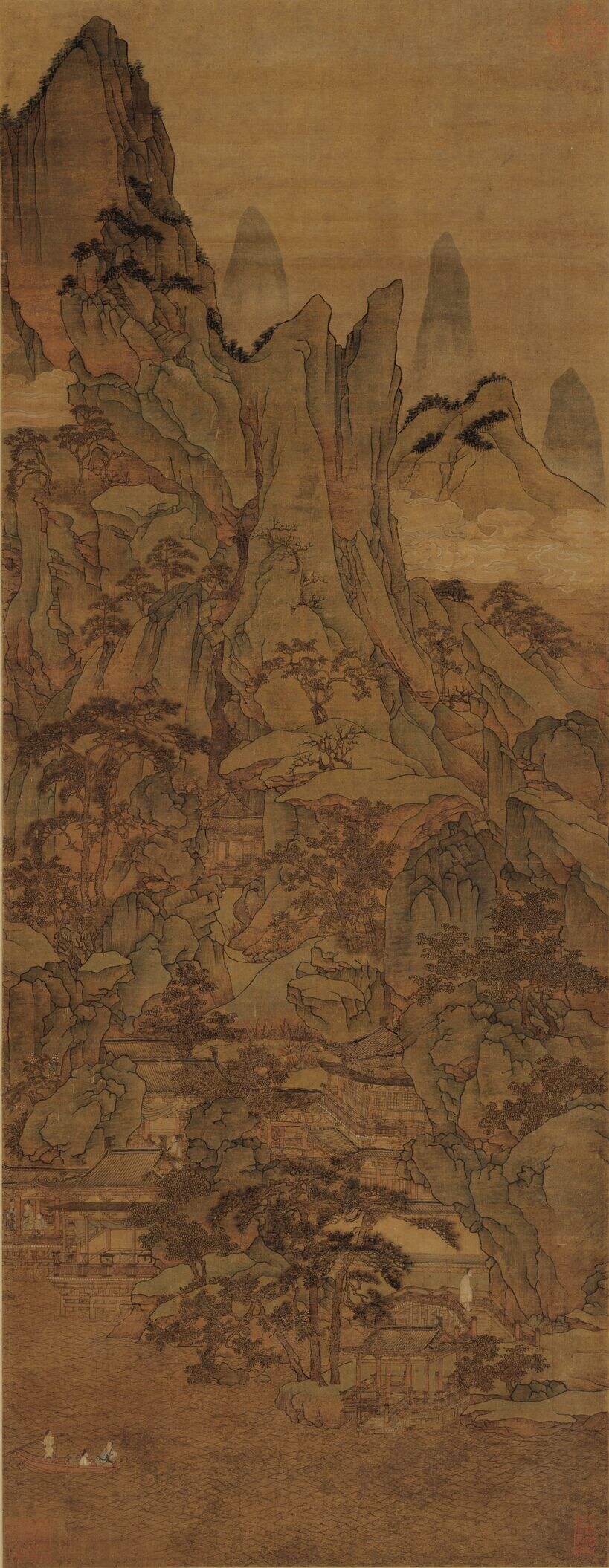 春山泛舟图缩略图