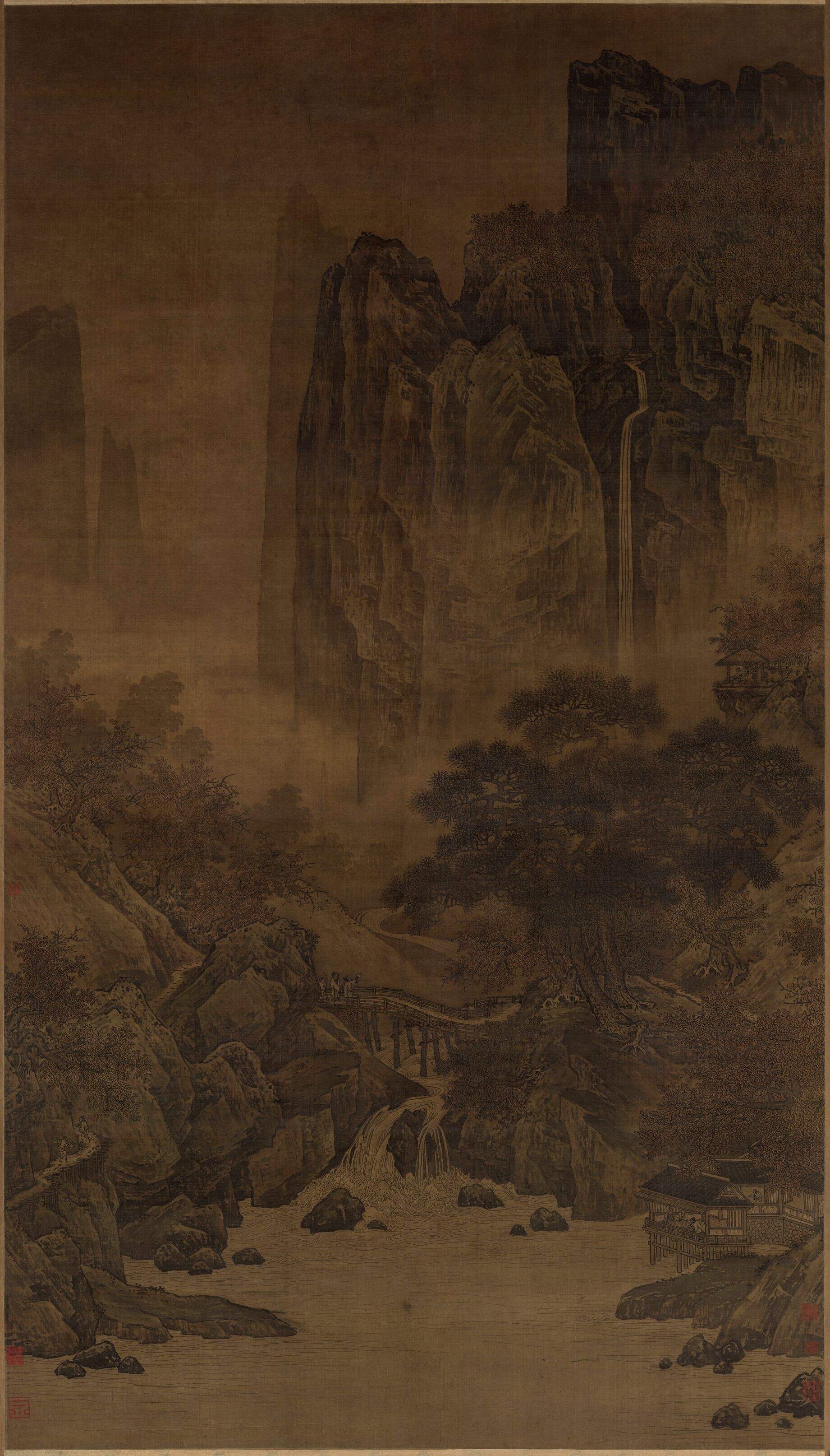 秋山红树图缩略图