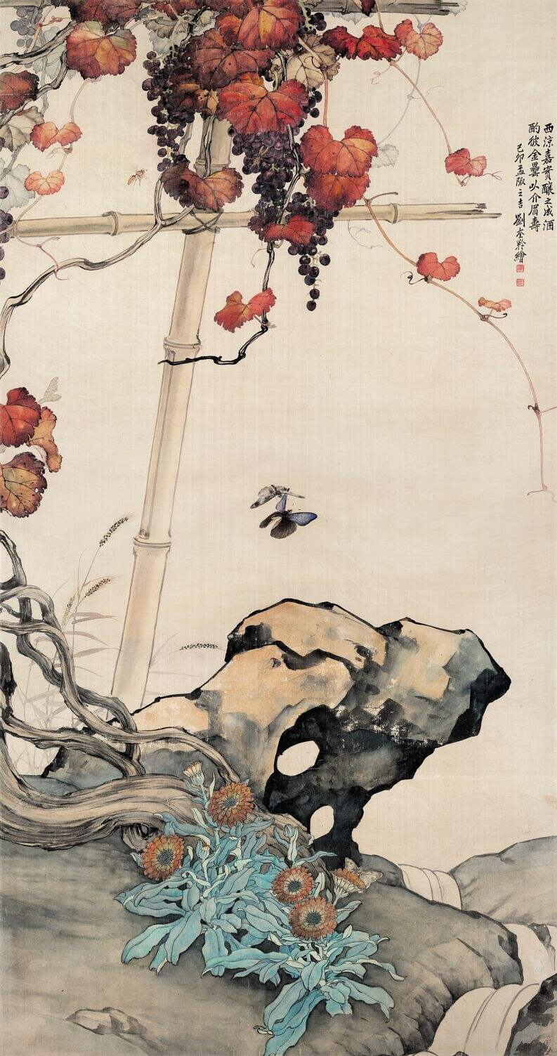 花蝶葡萄图缩略图