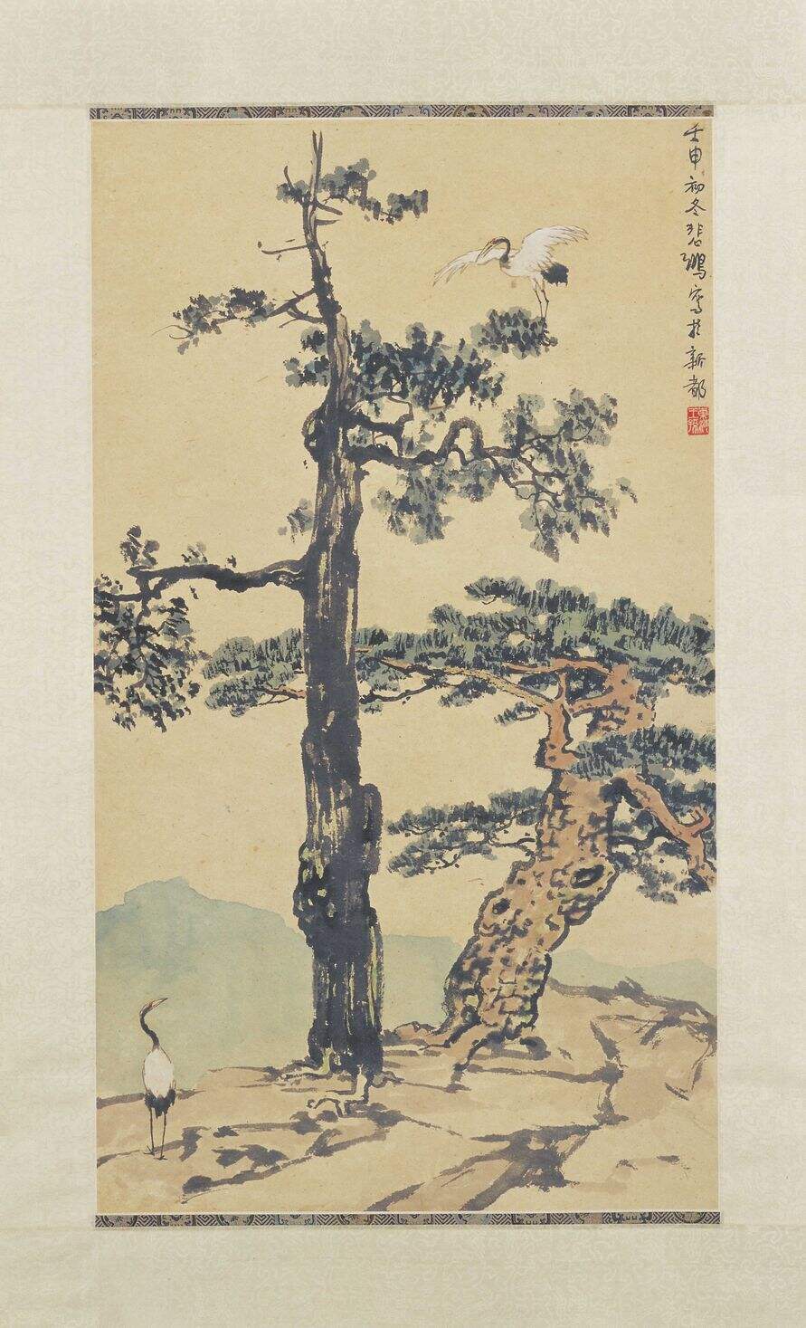 松柏双鹤图缩略图