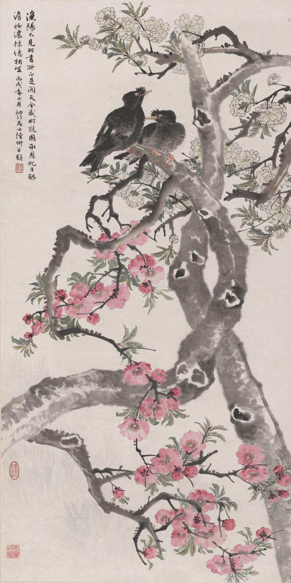 梨花八哥图轴缩略图