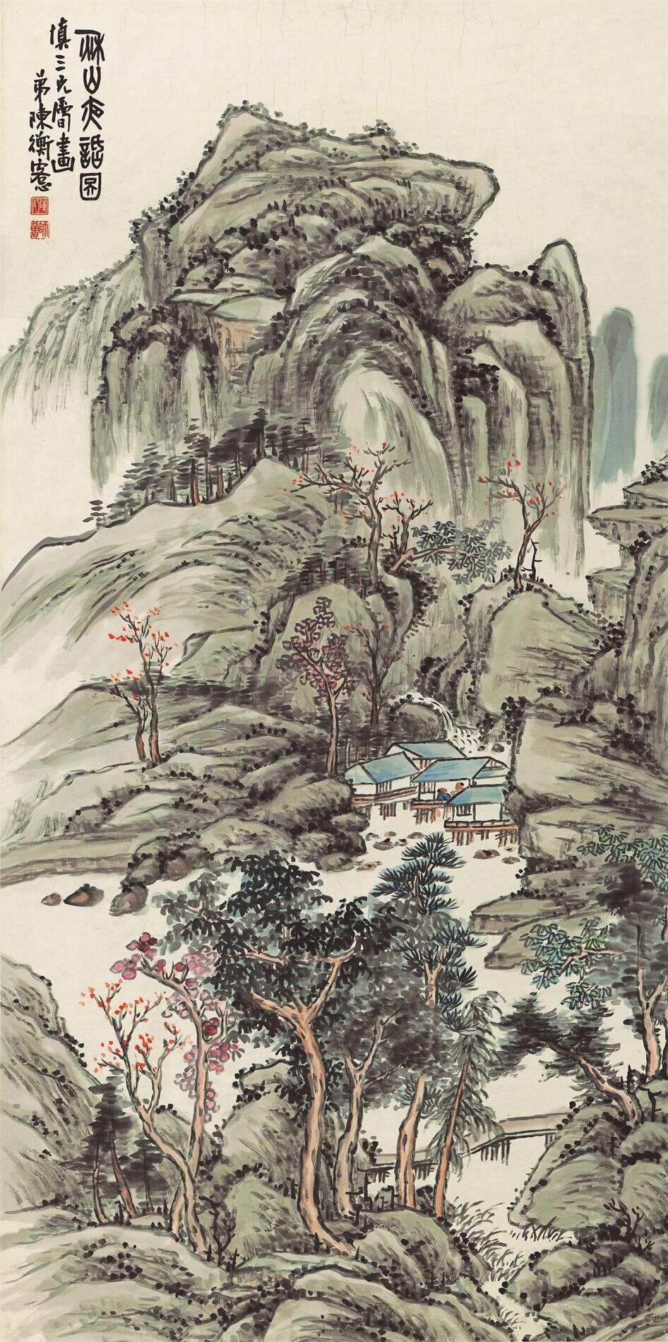秋山夜话图轴缩略图