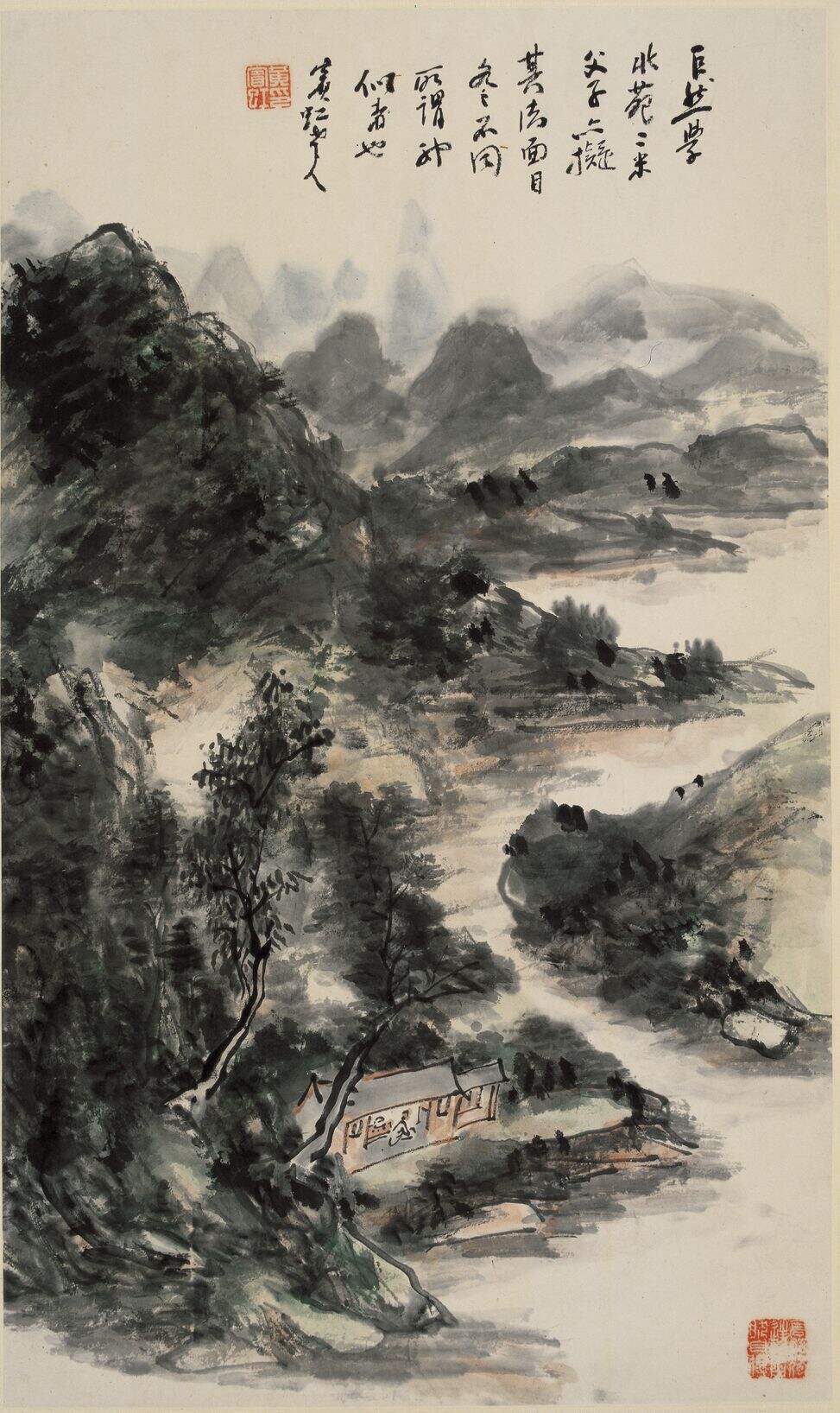 仿巨然山水二缩略图