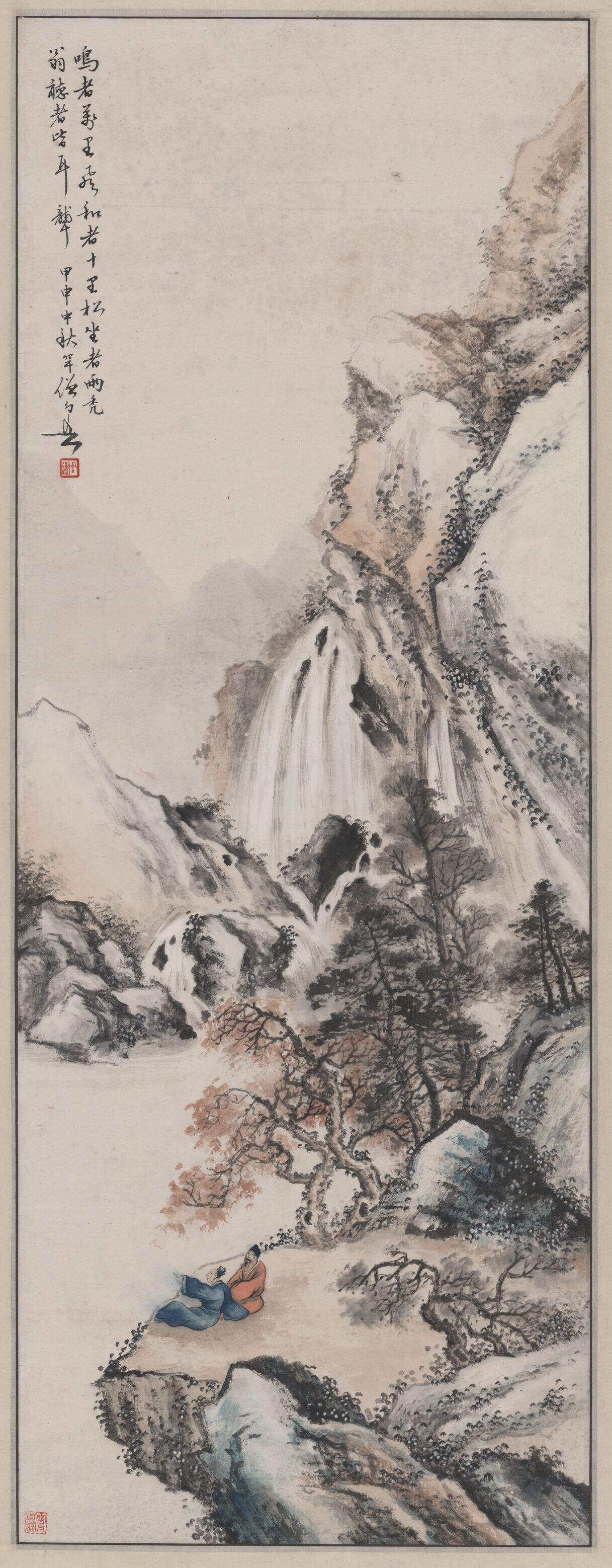 观瀑山水图轴缩略图