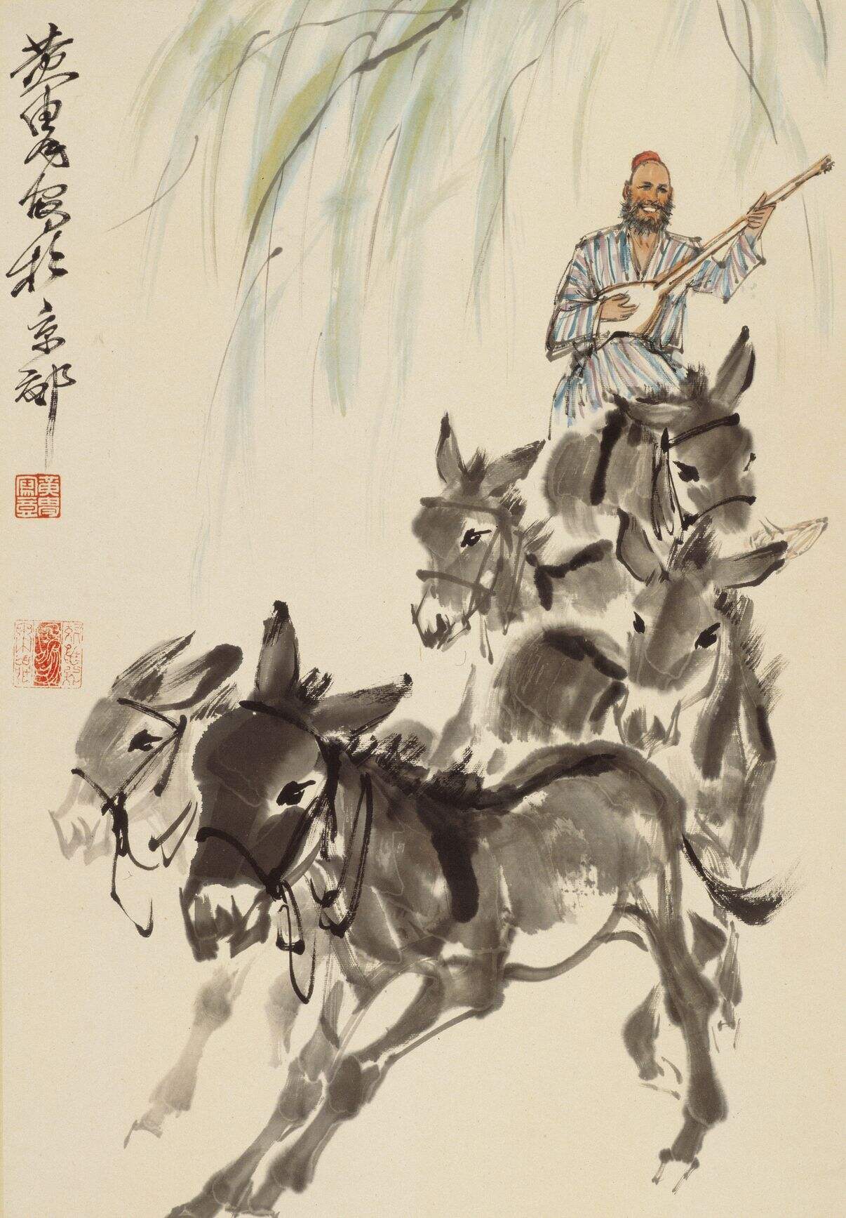 骑驴弹唱图缩略图