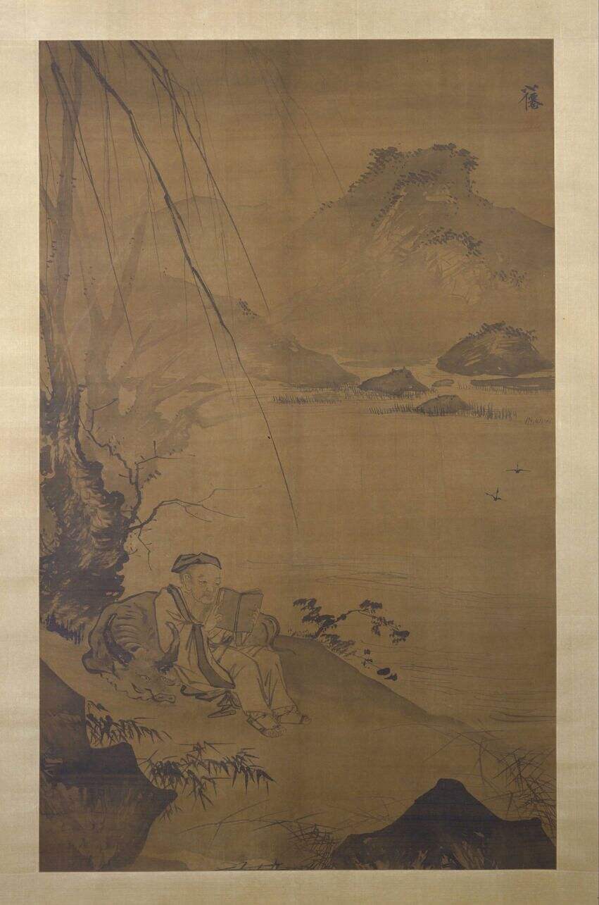 树下读书图缩略图