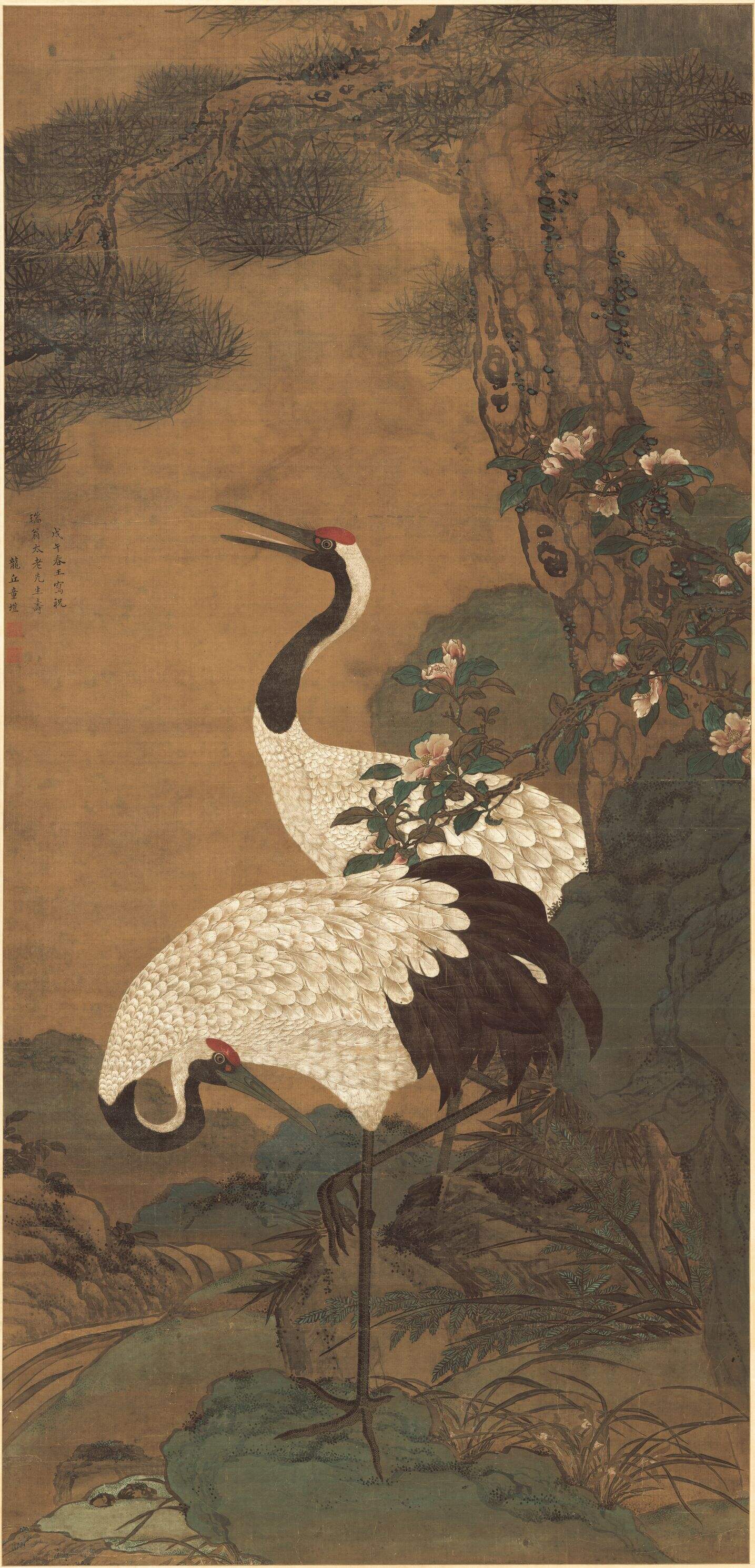 松鹤延年图缩略图