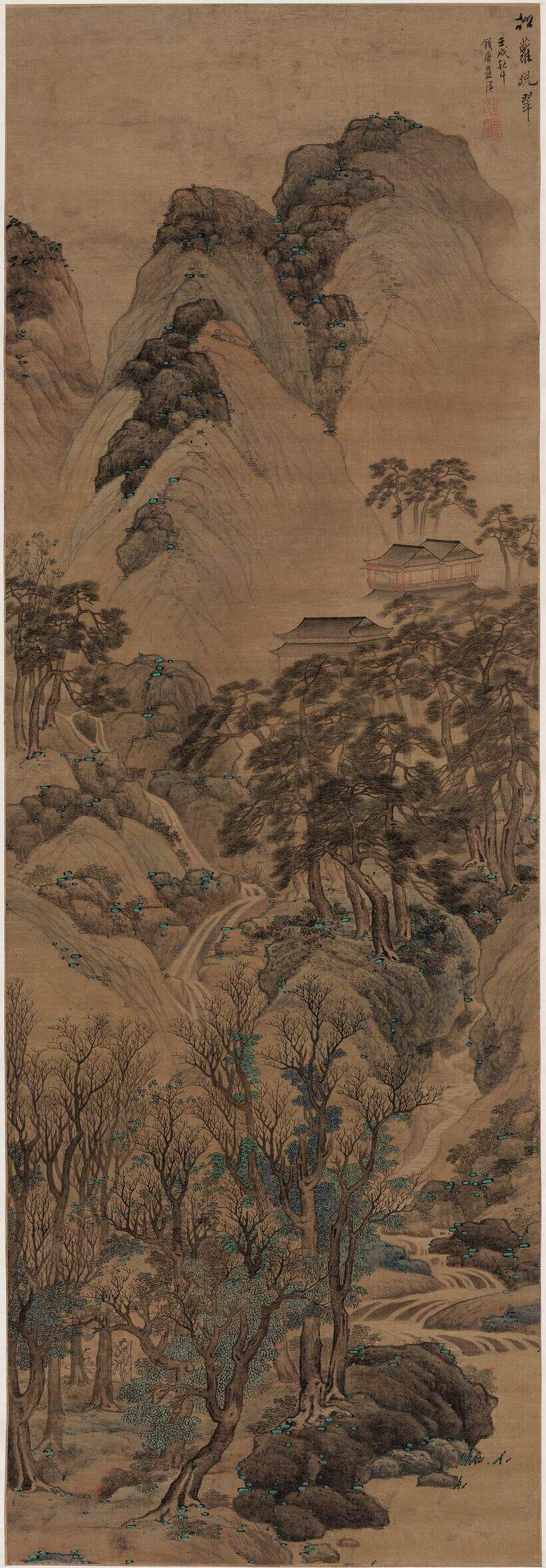 松萝晚翠图缩略图