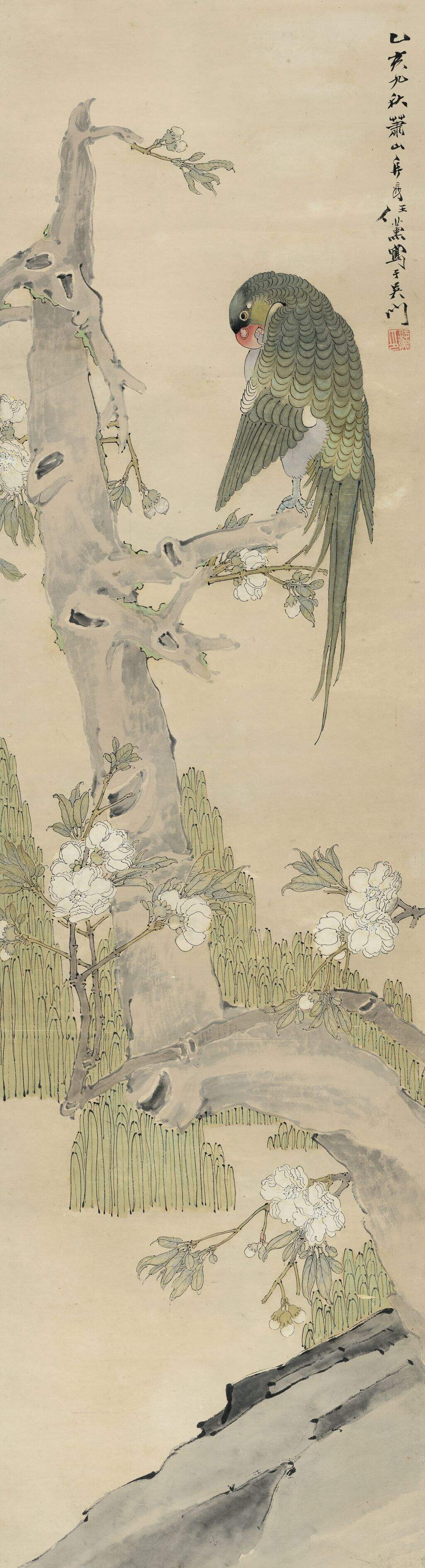 桃花鹦鹉图缩略图