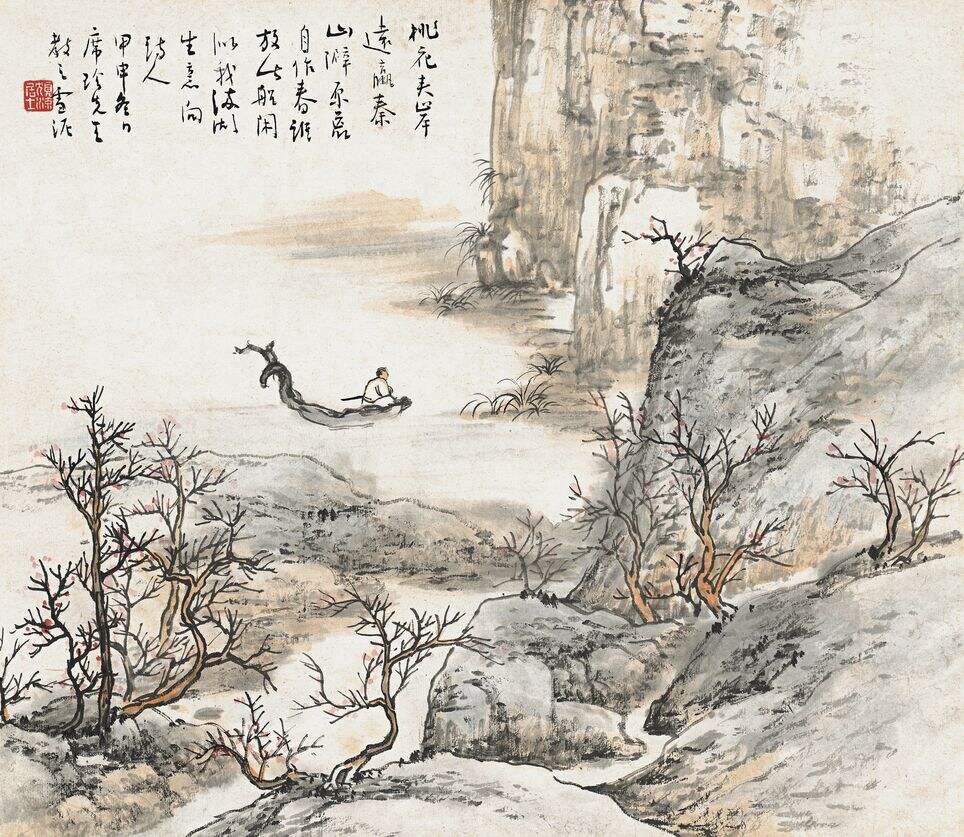 桃花夹岸图缩略图