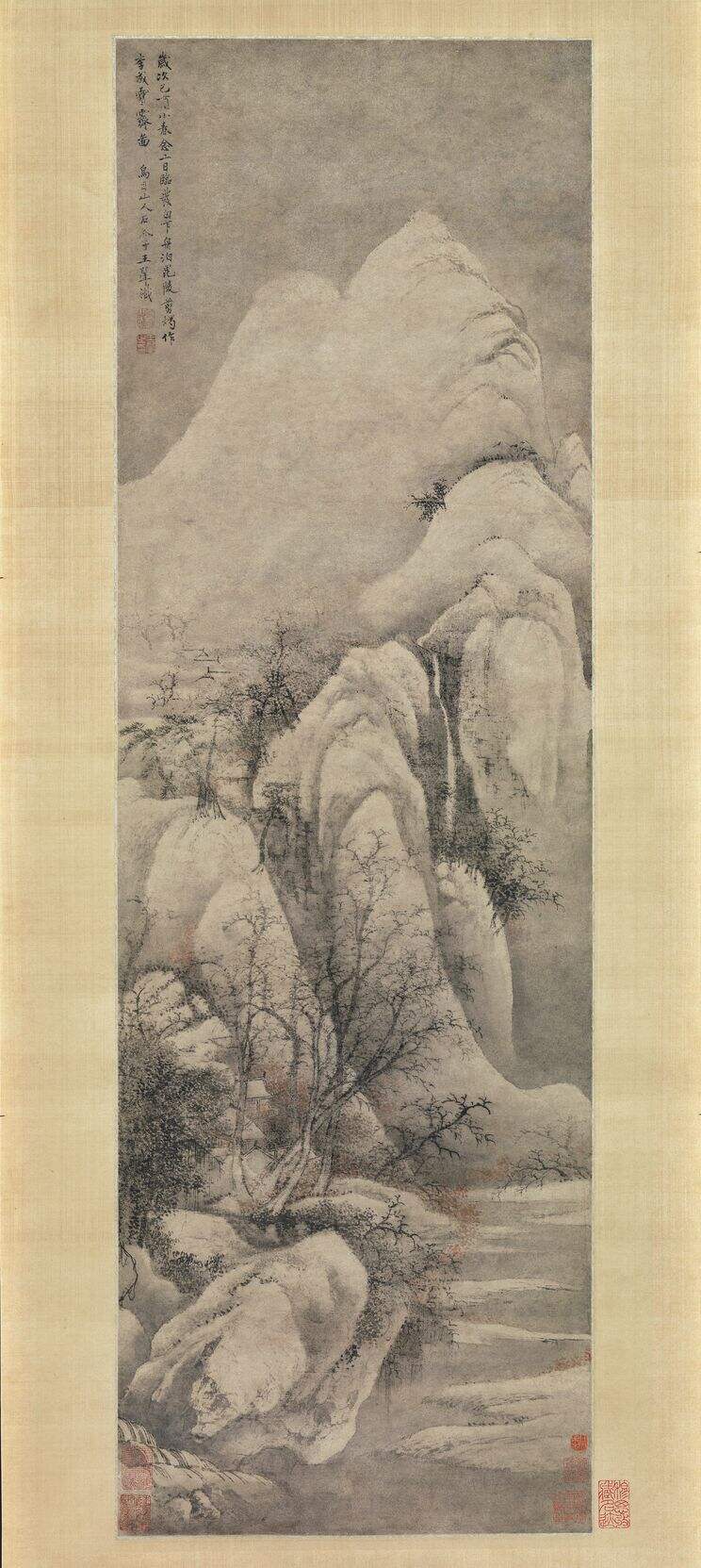 仿李成雪霁图缩略图