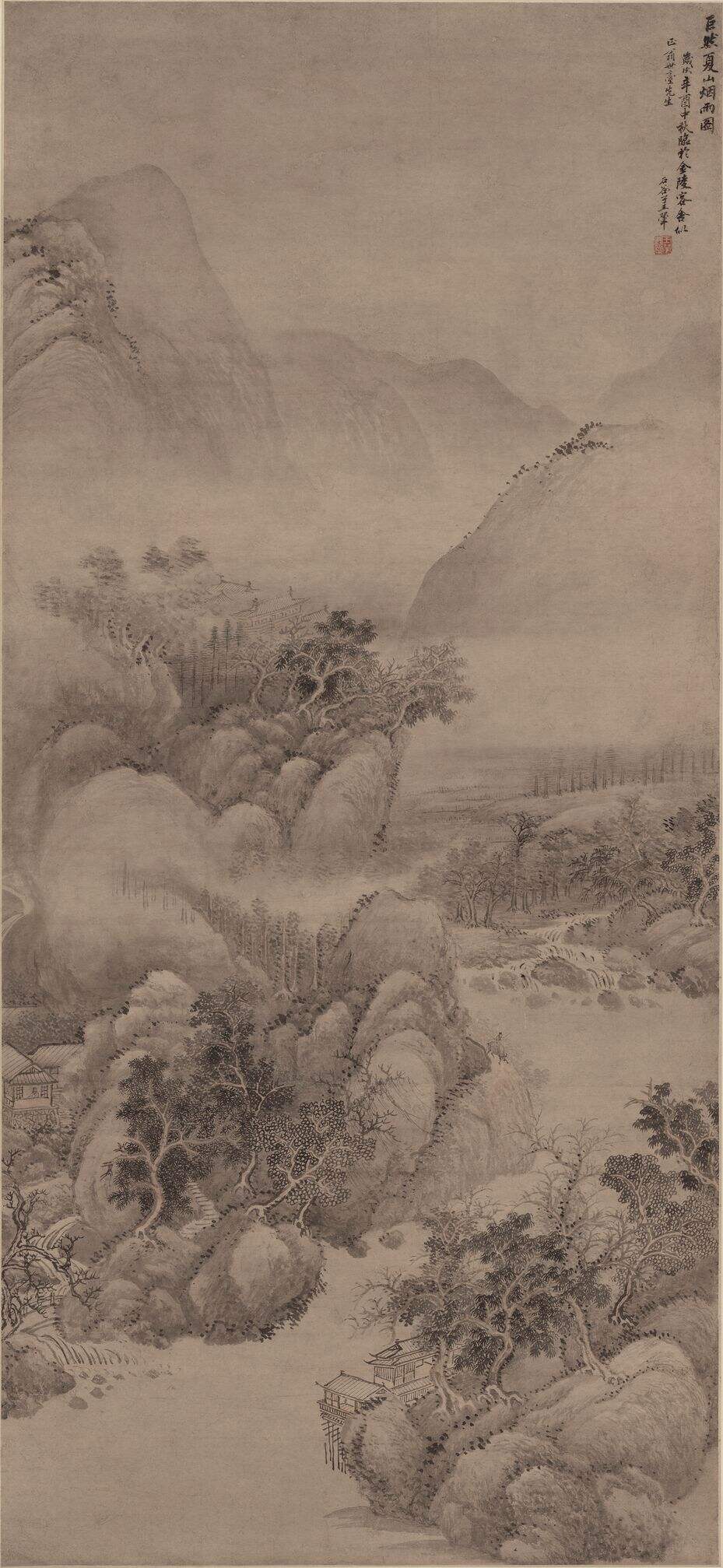 夏山烟雨图缩略图