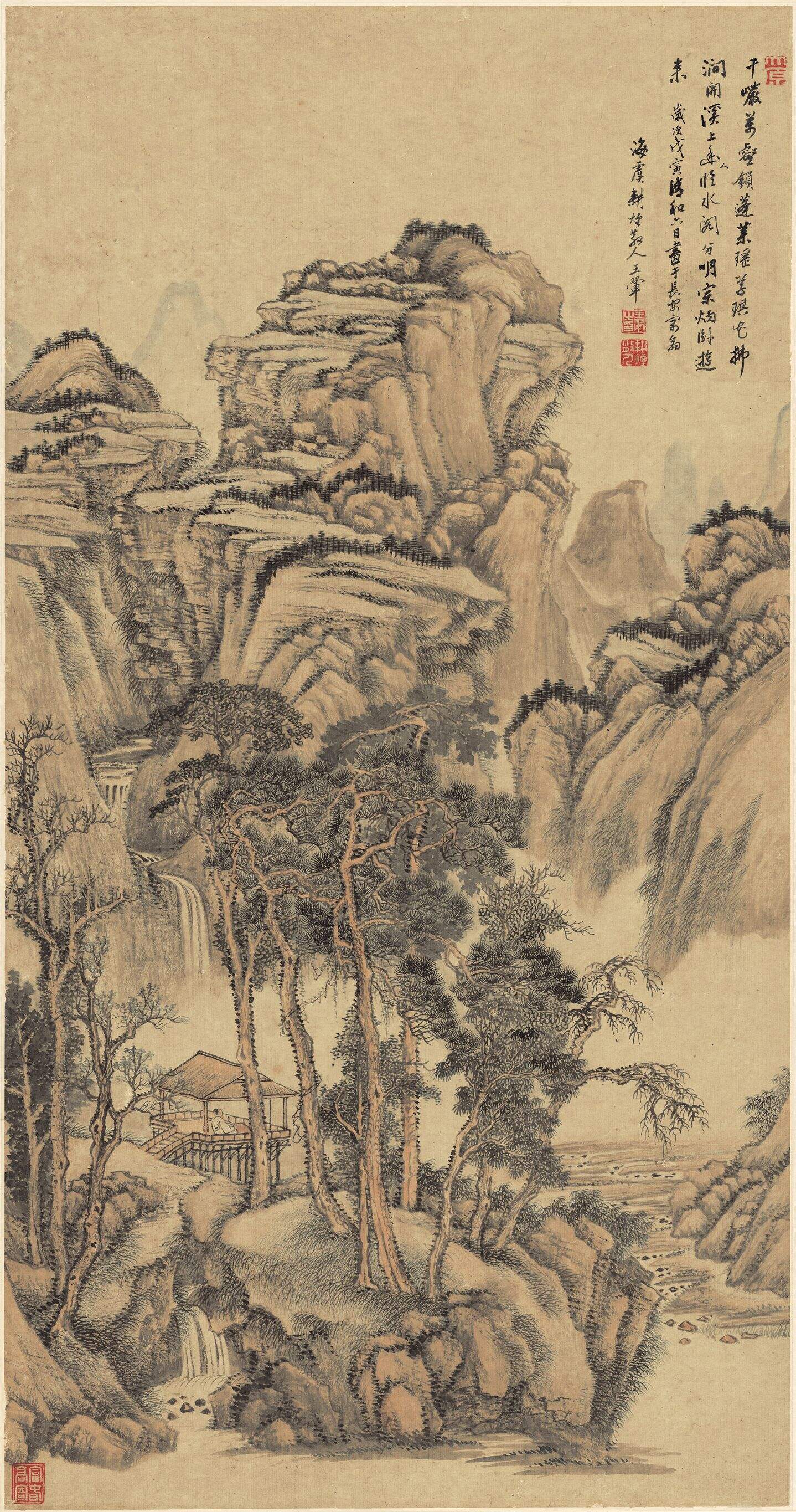 水阁幽人图缩略图