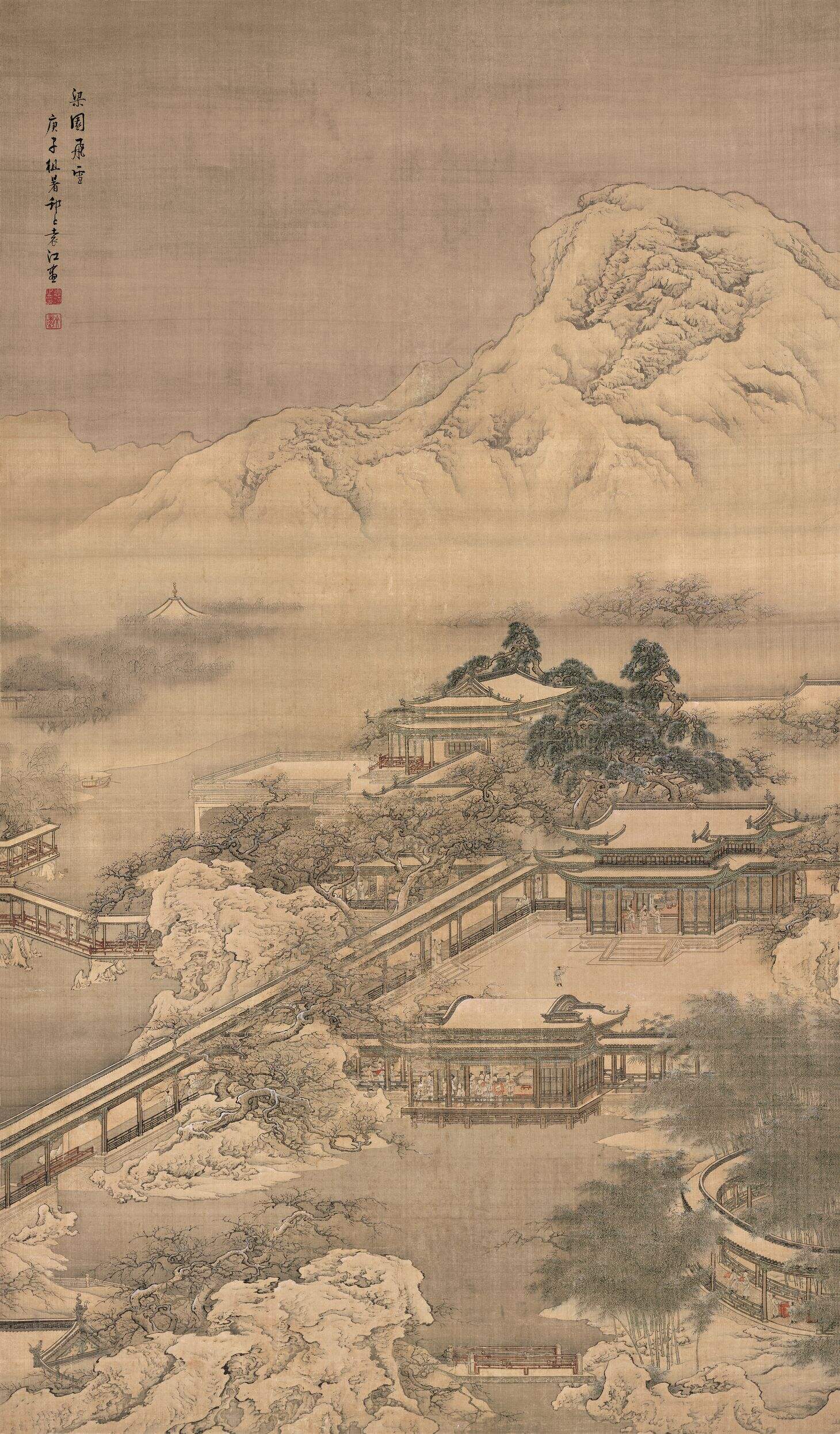 梁园飞雪图缩略图