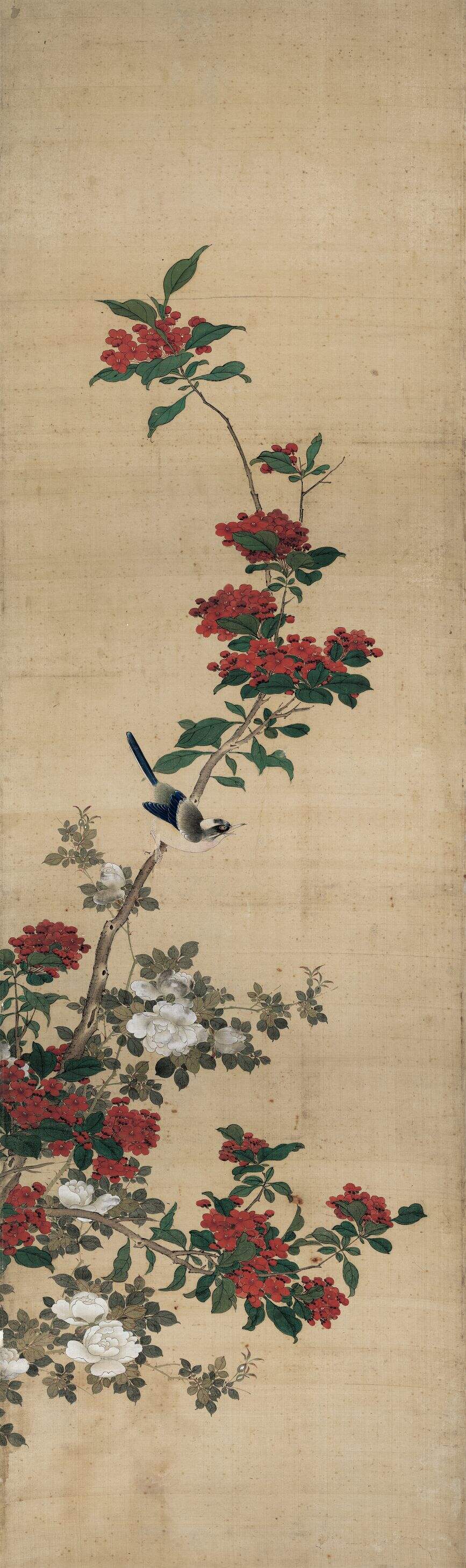 四季花鸟图屏缩略图
