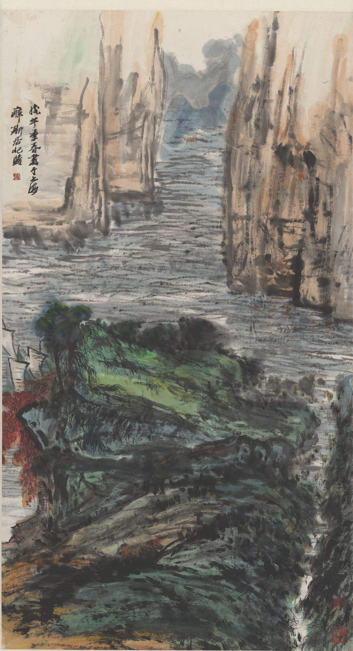 山水轴缩略图