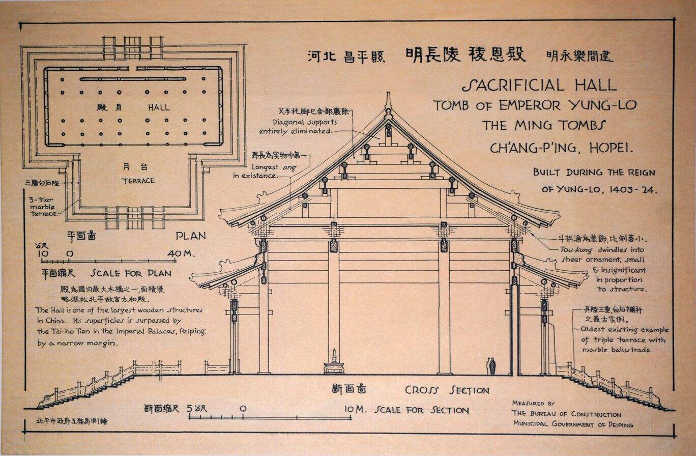 河北昌平县明长陵稷恩殿-明永乐间建缩略图