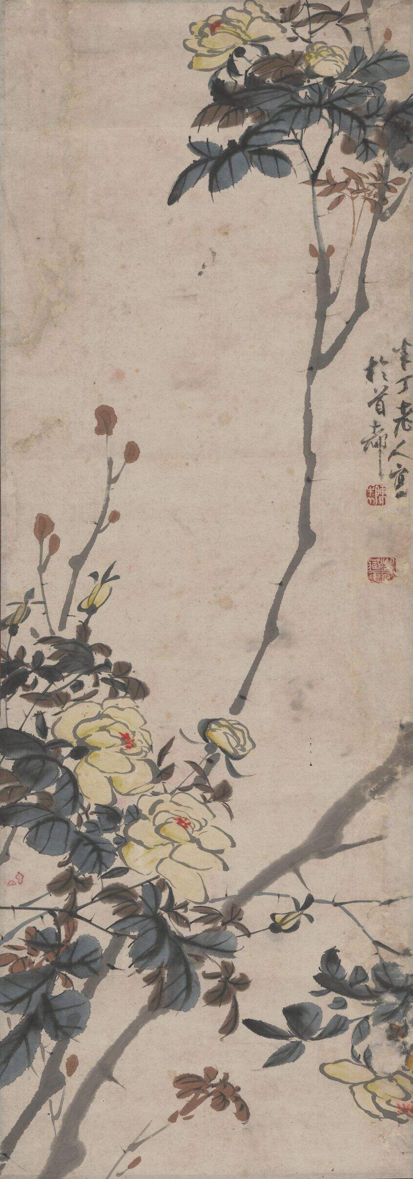 蔷薇花图轴缩略图