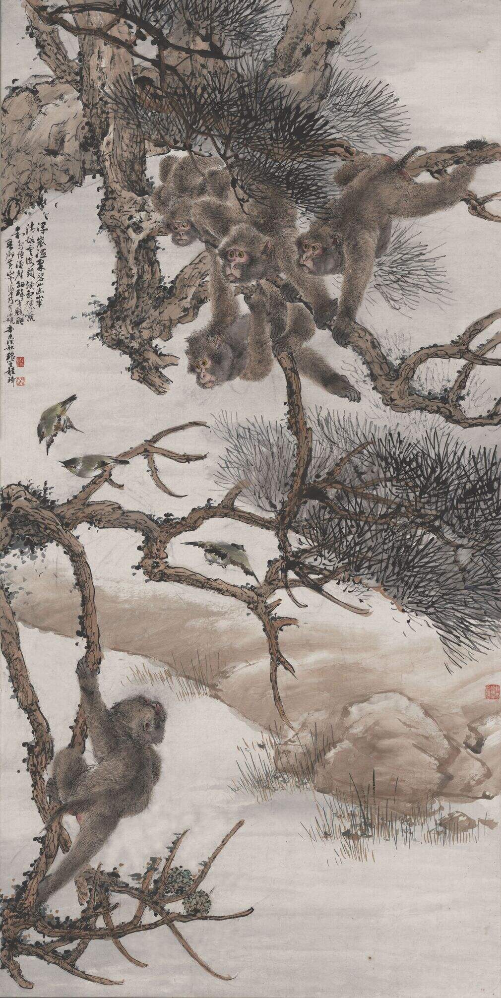 群猴图轴缩略图