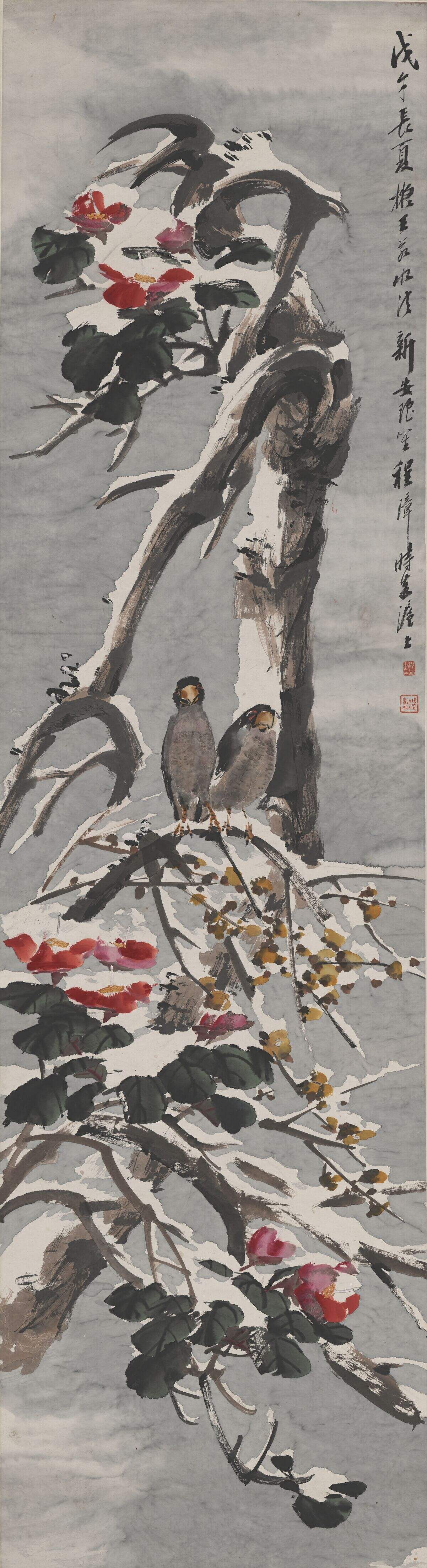茶花雪景图轴缩略图