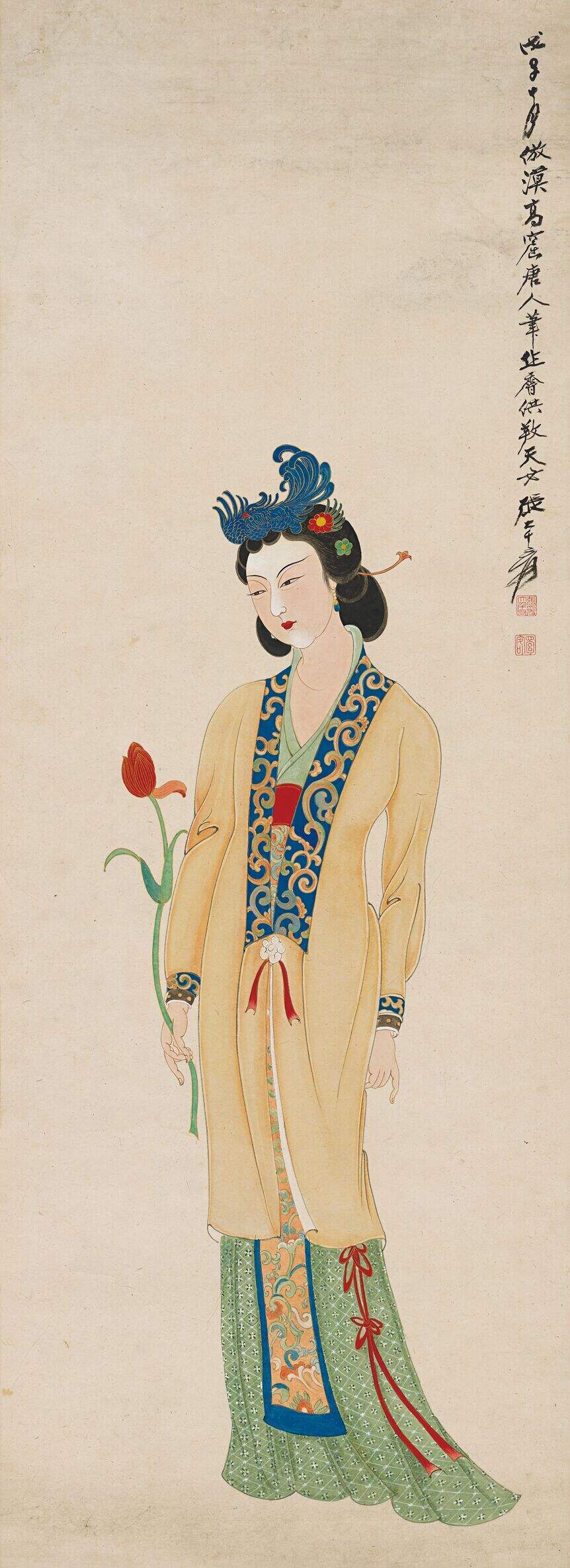 仿莫高窟唐人仕女图缩略图