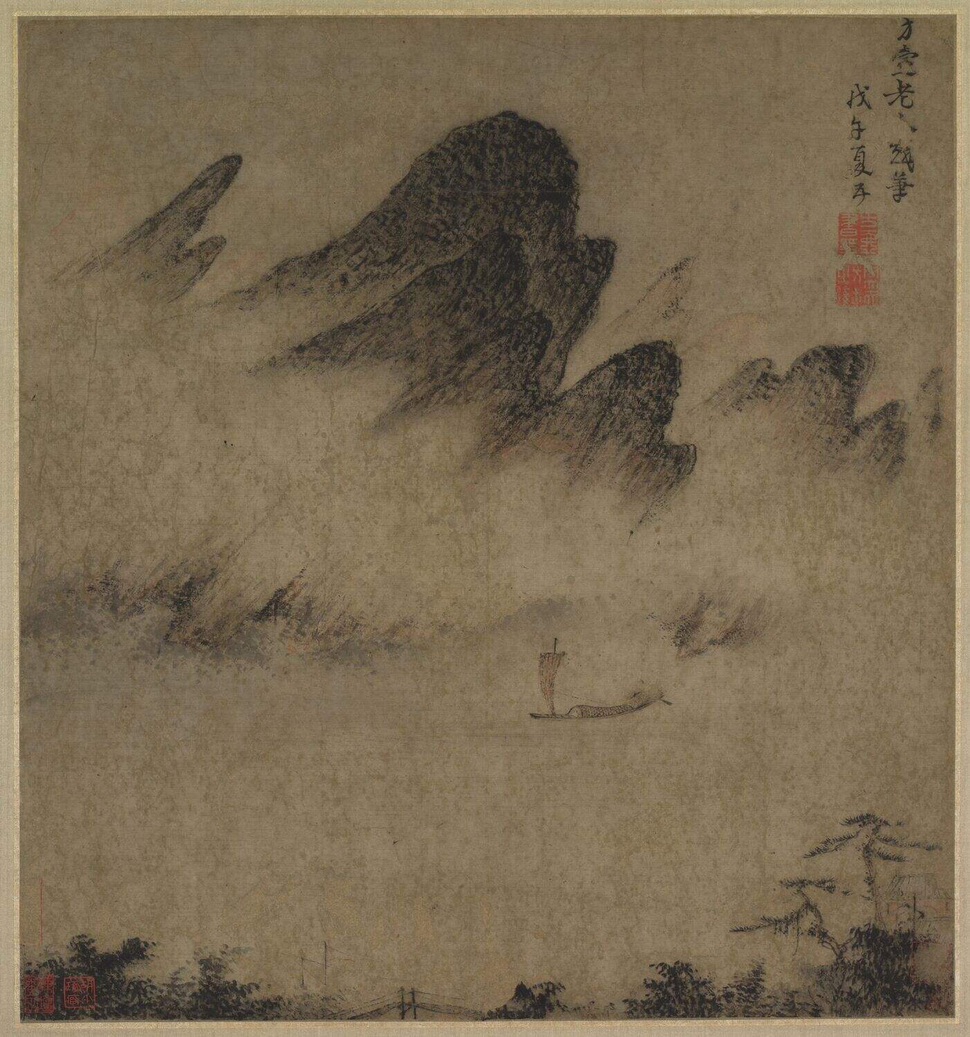 风雨归舟图缩略图