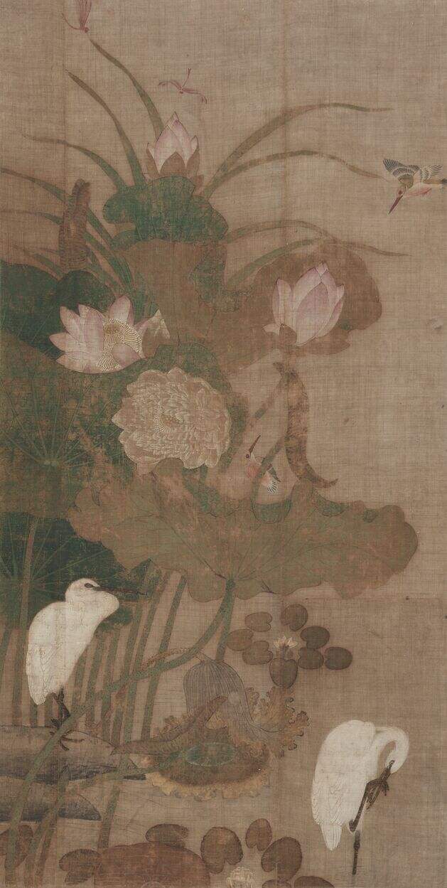 荷花水禽图缩略图