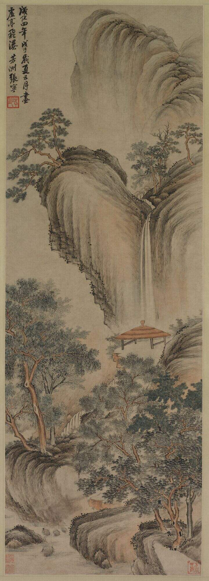 虚亭飞瀑图缩略图