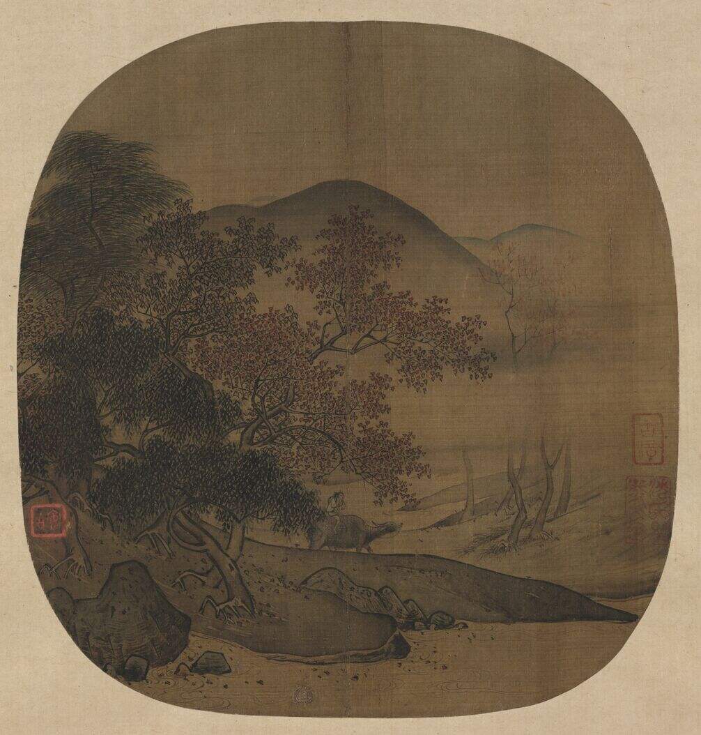江堤放牧图缩略图