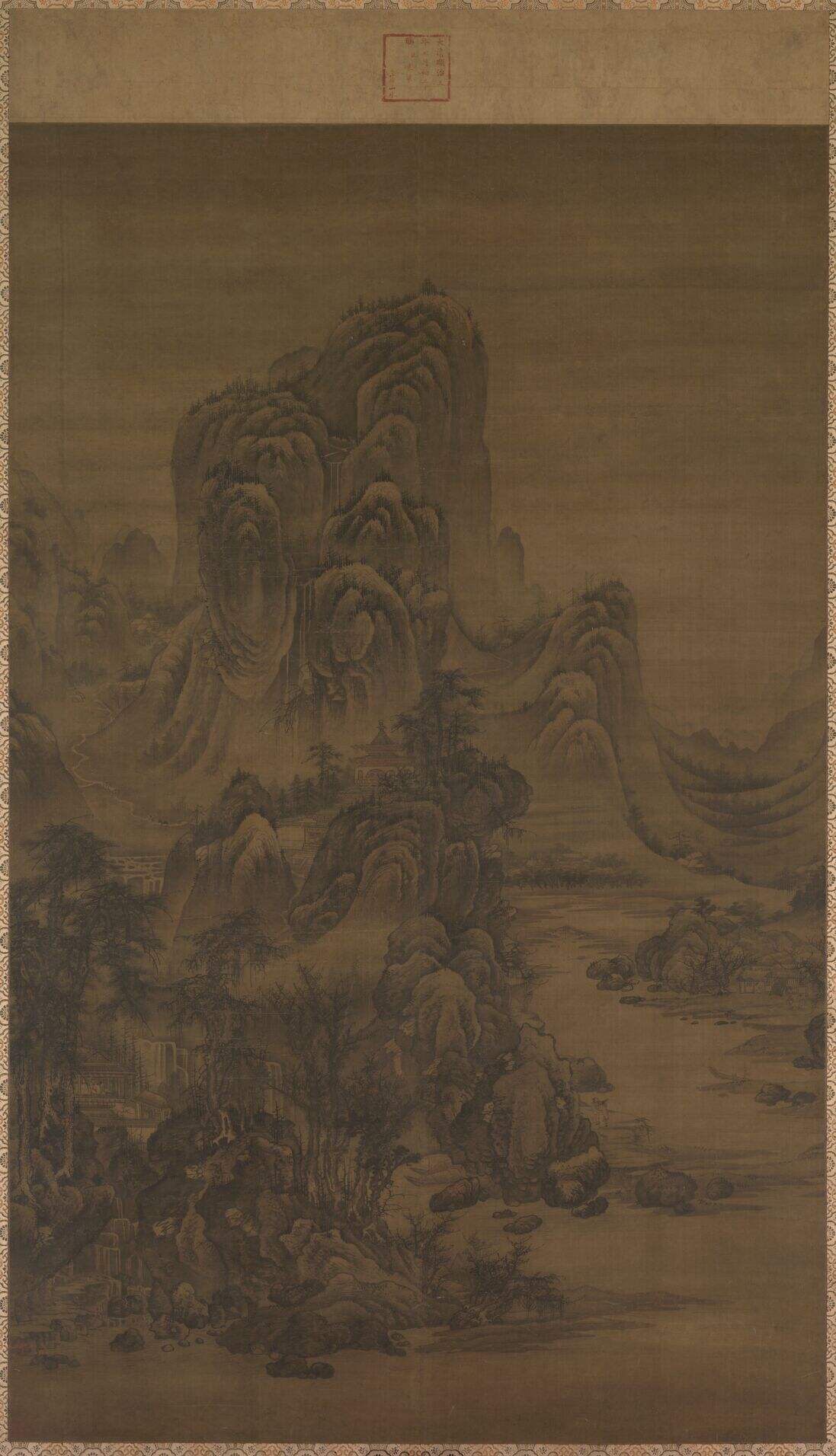 仿巨然山水缩略图