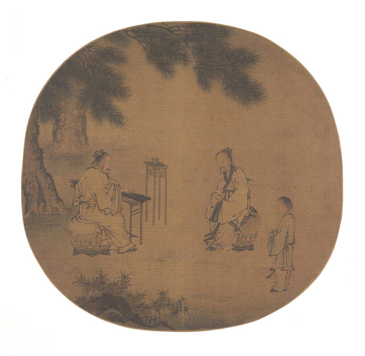 松荫鸣琴图缩略图