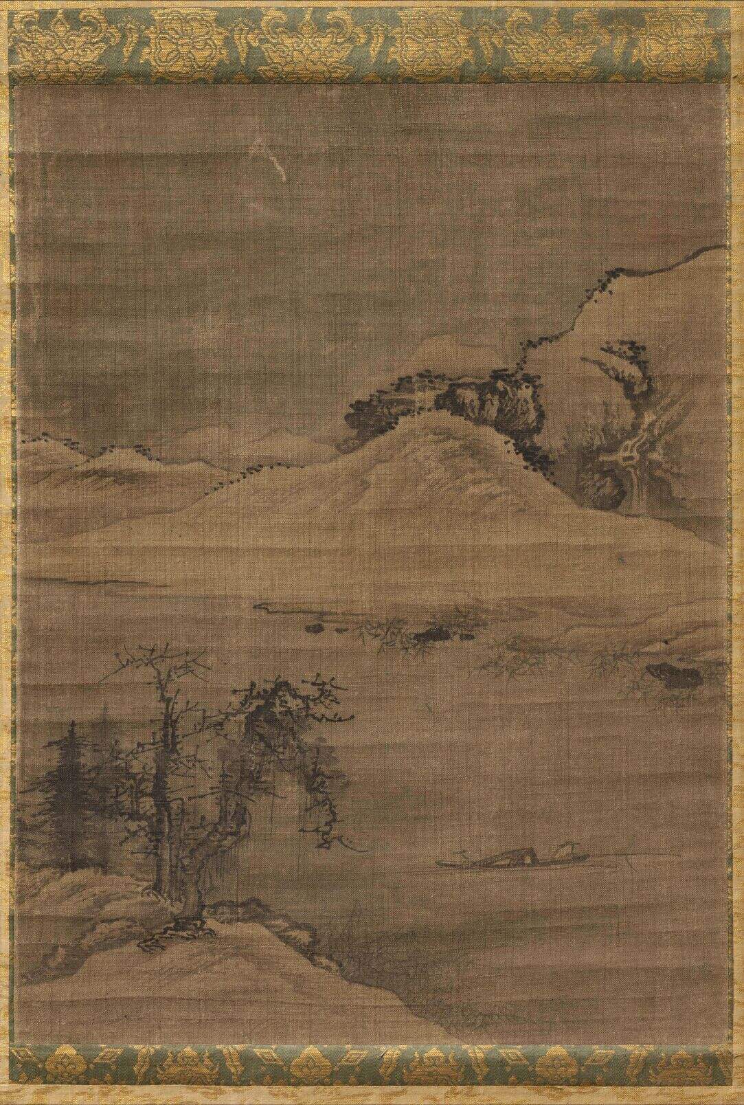 山水渔民图缩略图