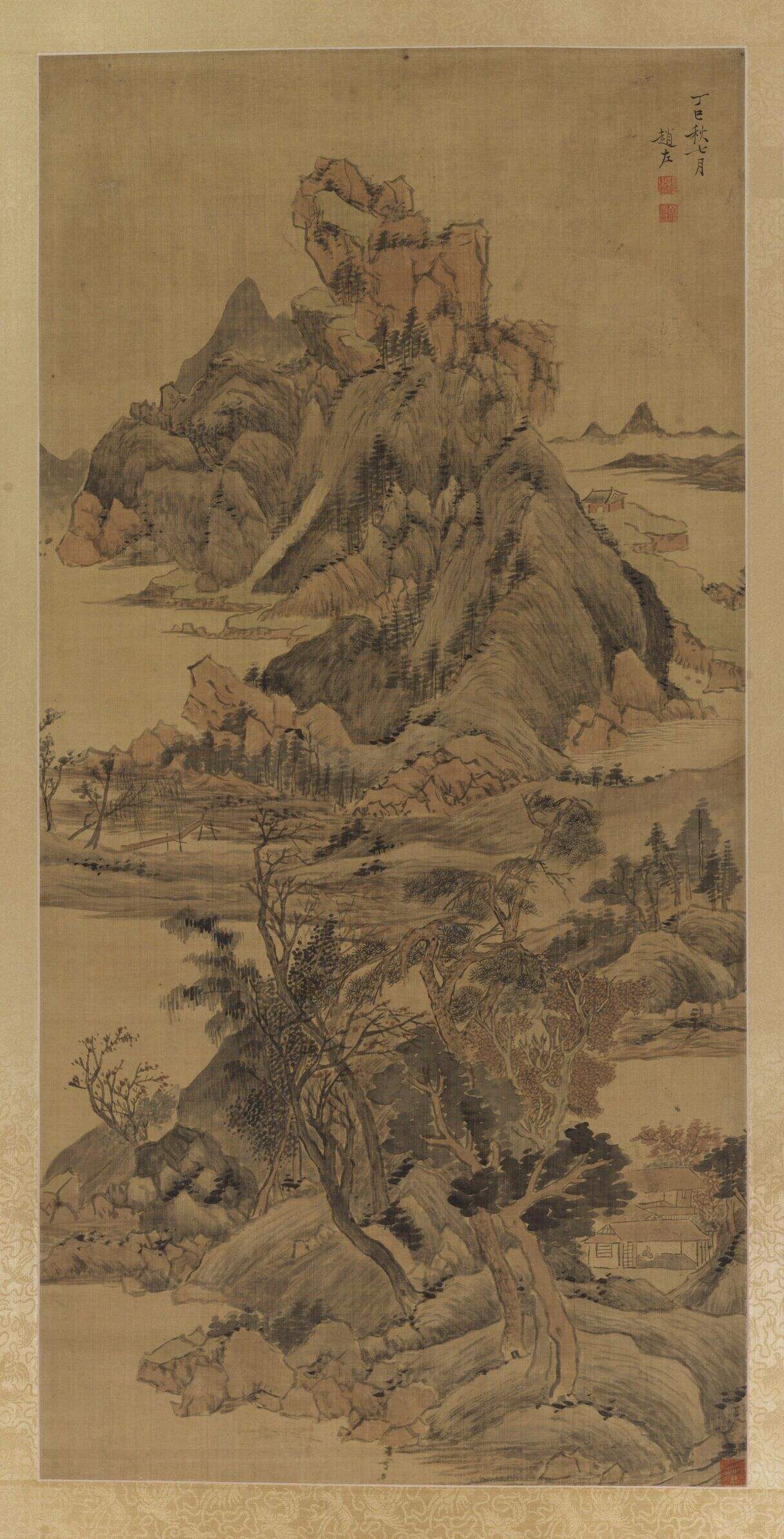 秋山读书图缩略图