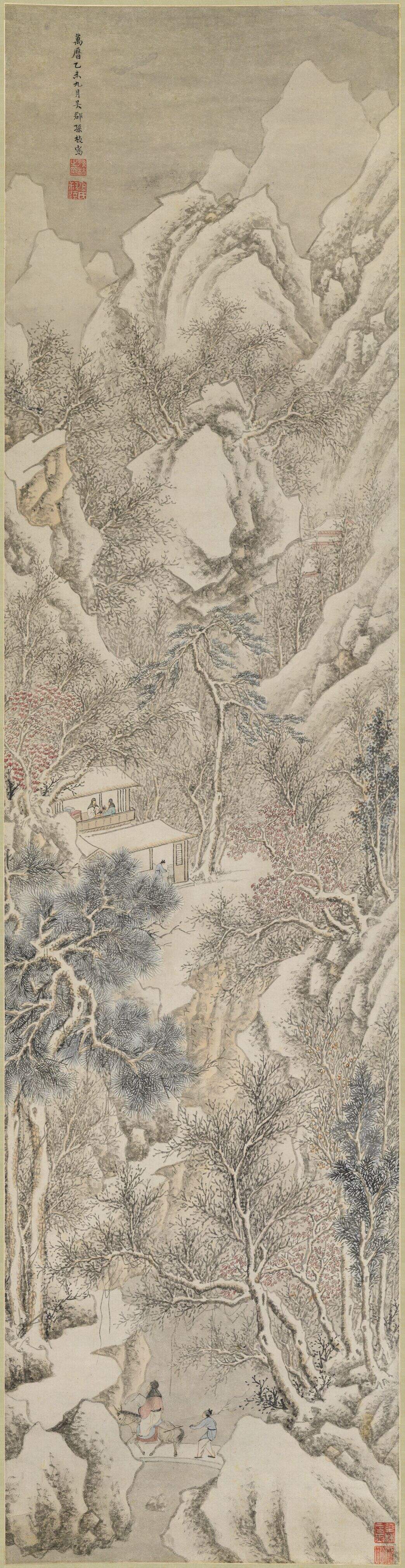 踏雪访友图缩略图