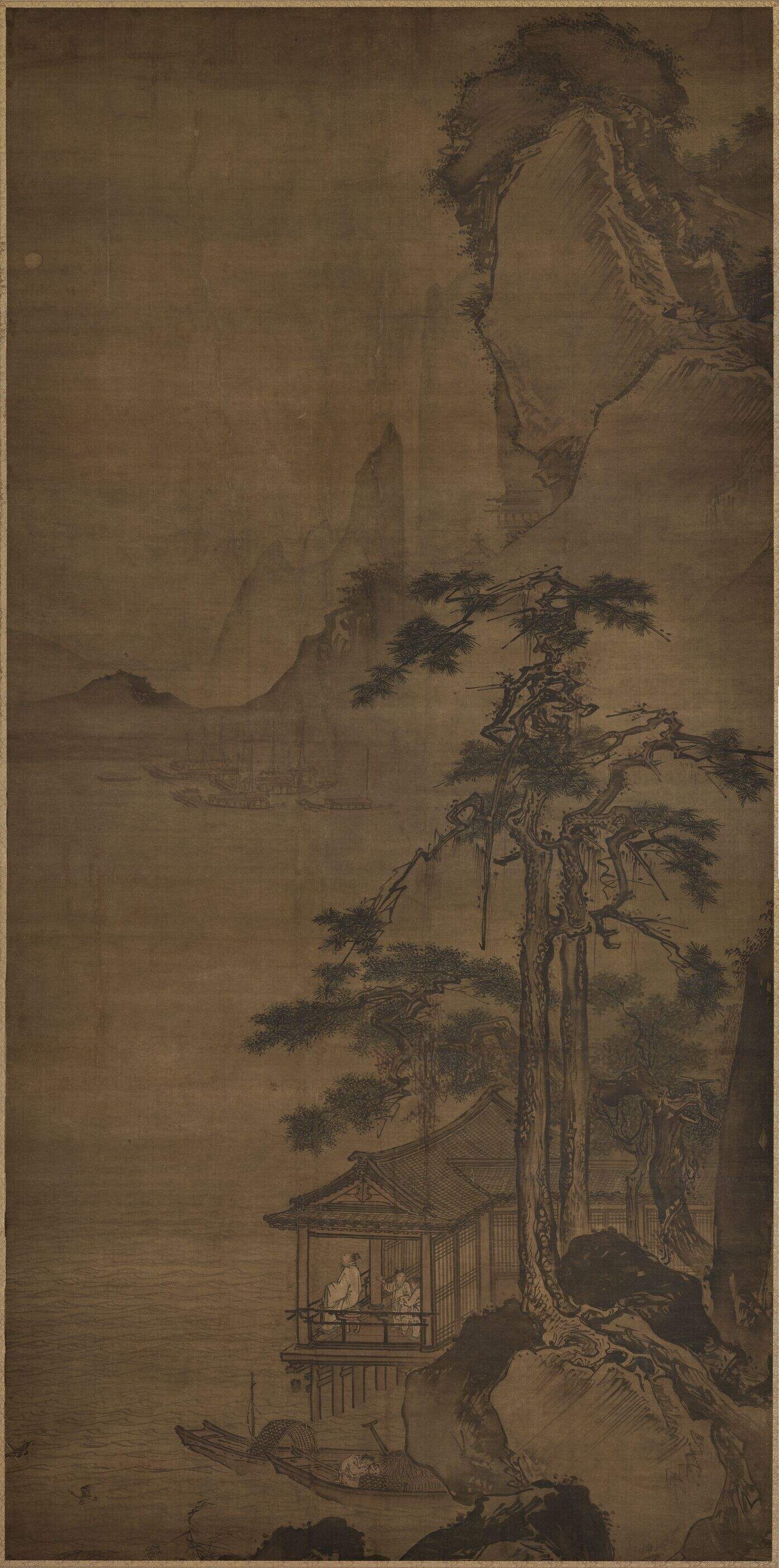 松阁观潮图缩略图
