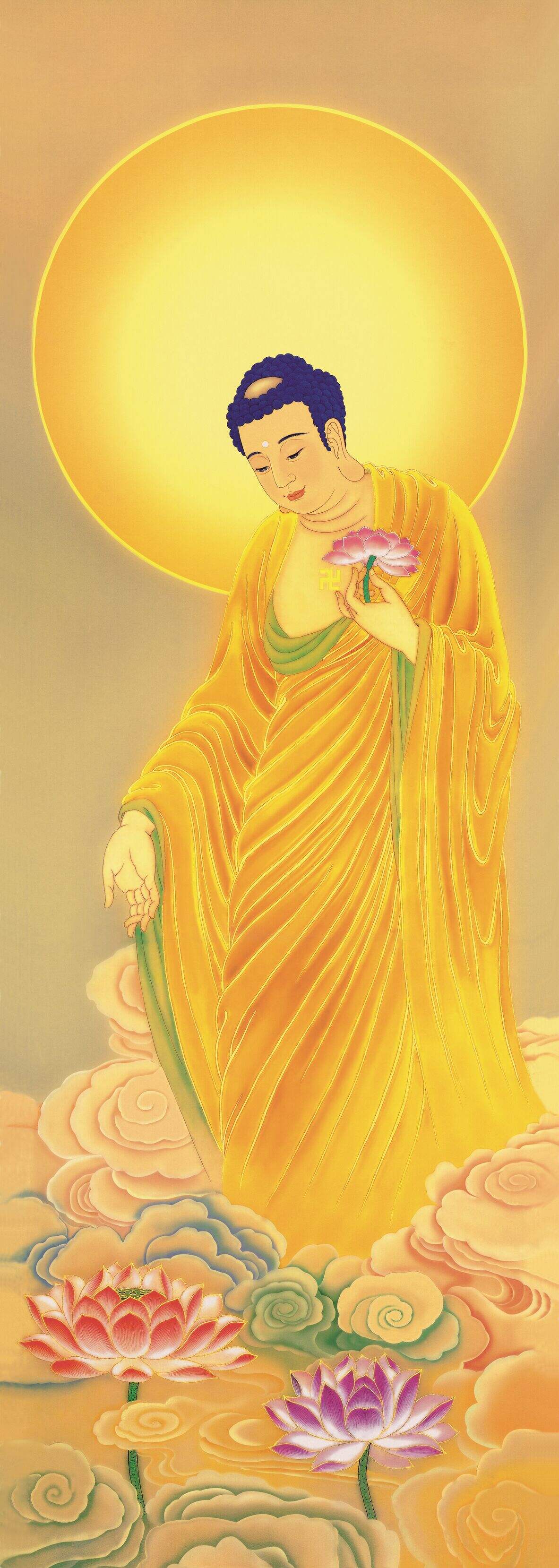 佛画 南无阿弥陀佛图立轴缩略图