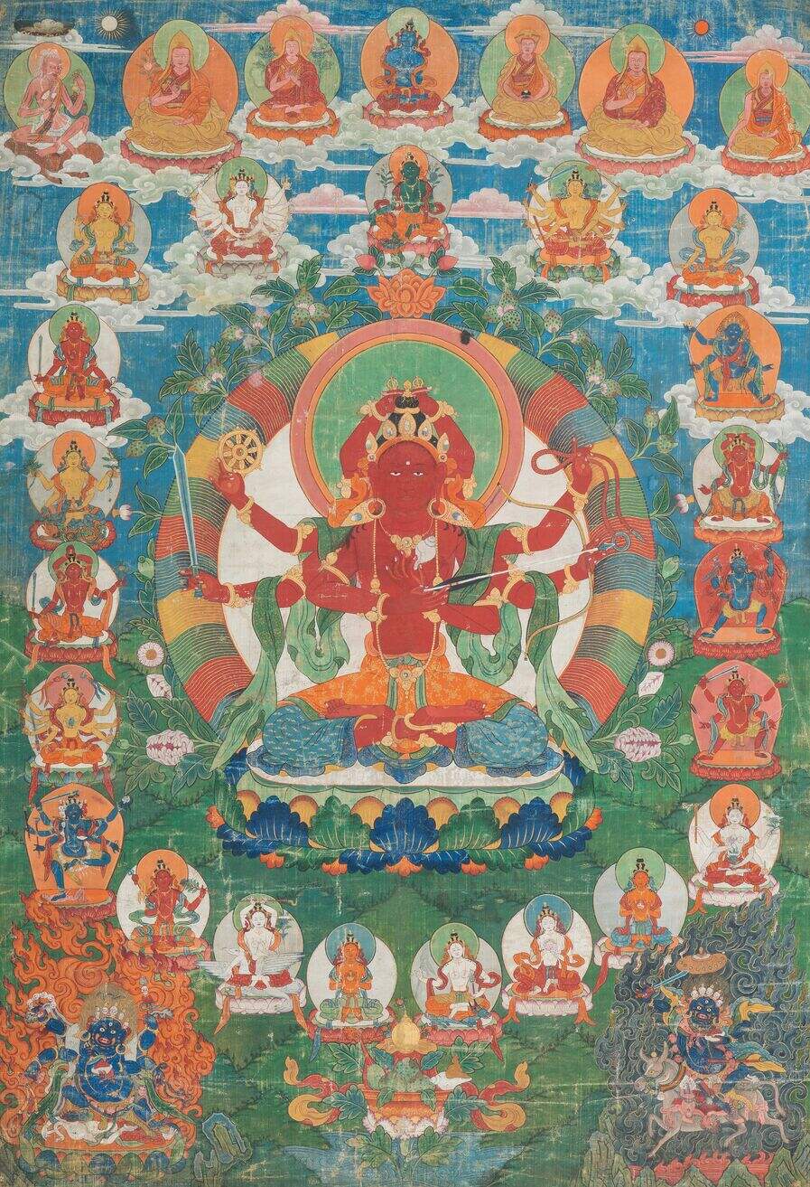 佛画 唐卡红度母缩略图