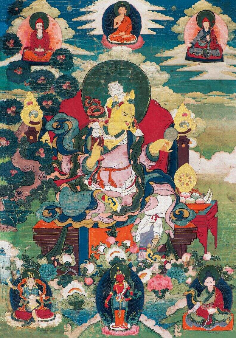 佛画 唐卡莲花王藏东宁玛派缩略图