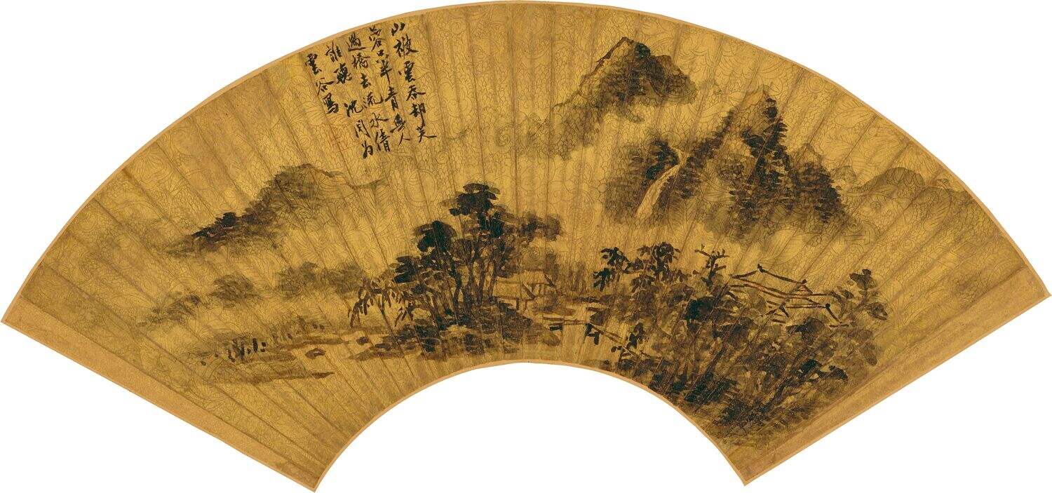 溪桥林屋图缩略图