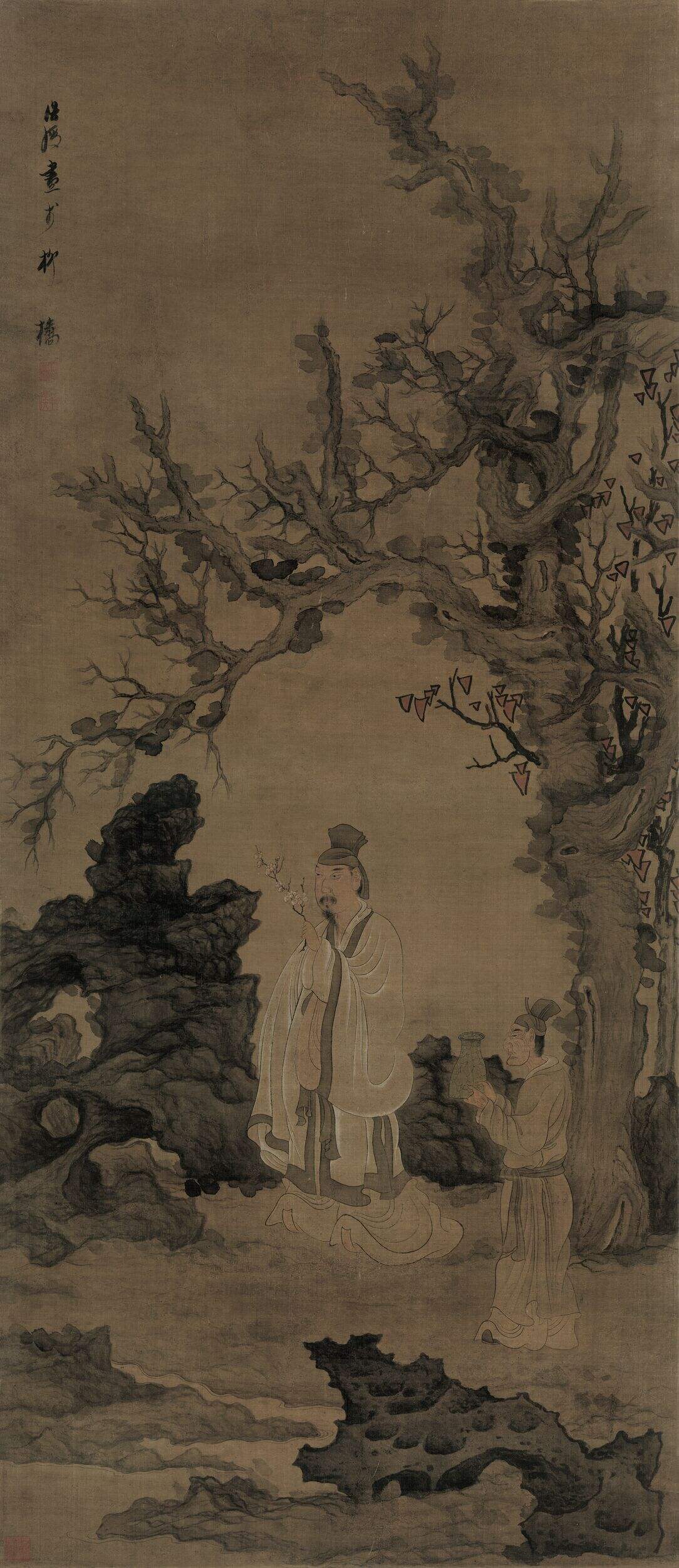 摘梅高士图缩略图