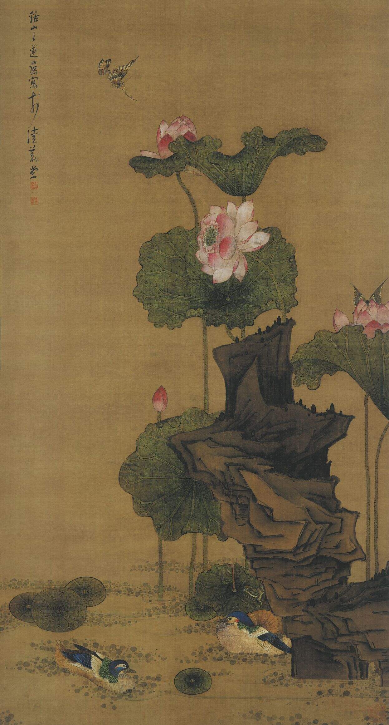 荷花鸳鸯图缩略图