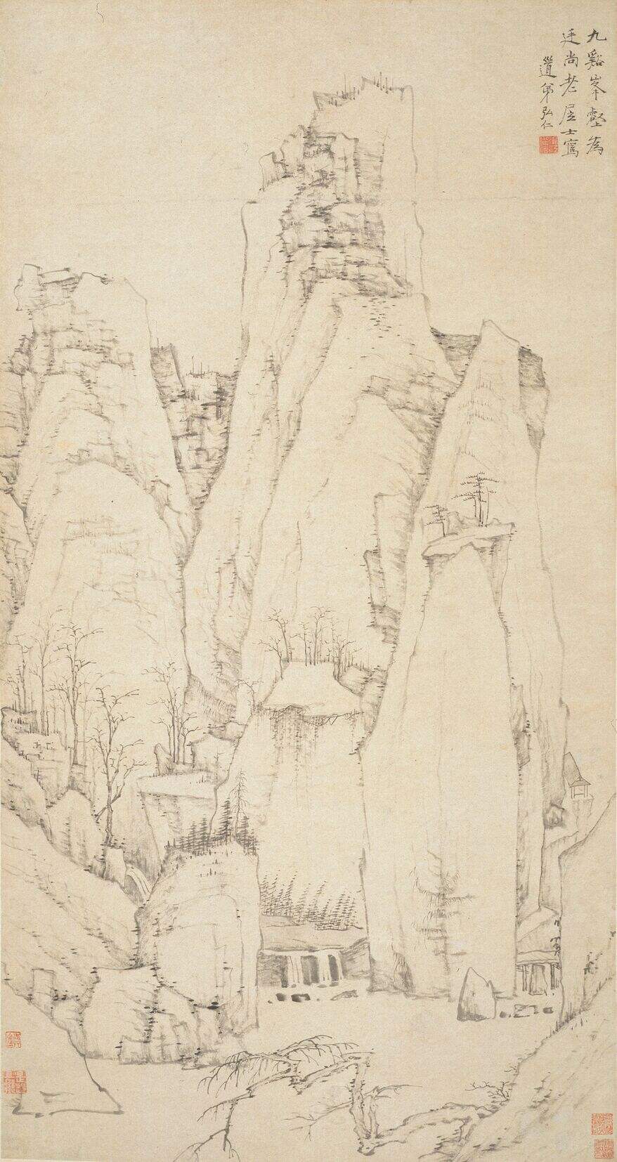 九溪峰壑图轴缩略图