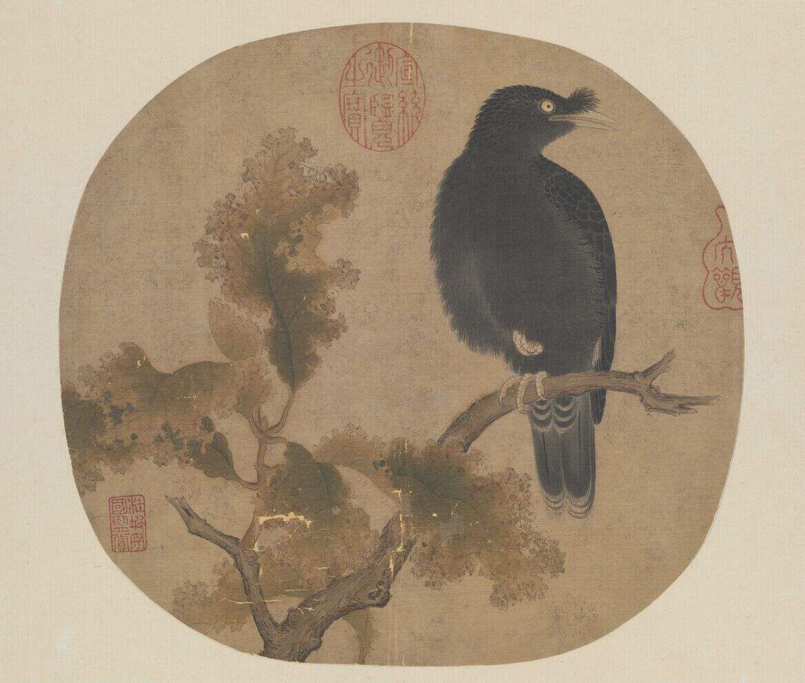 枯树鸲鹆图缩略图