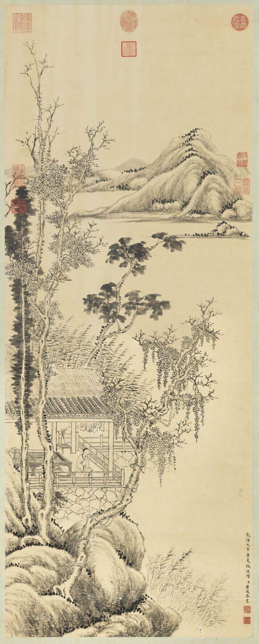 仿倪瓒清閟阁图缩略图