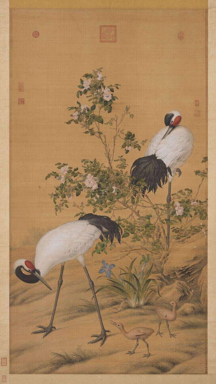 花阴双鹤图缩略图