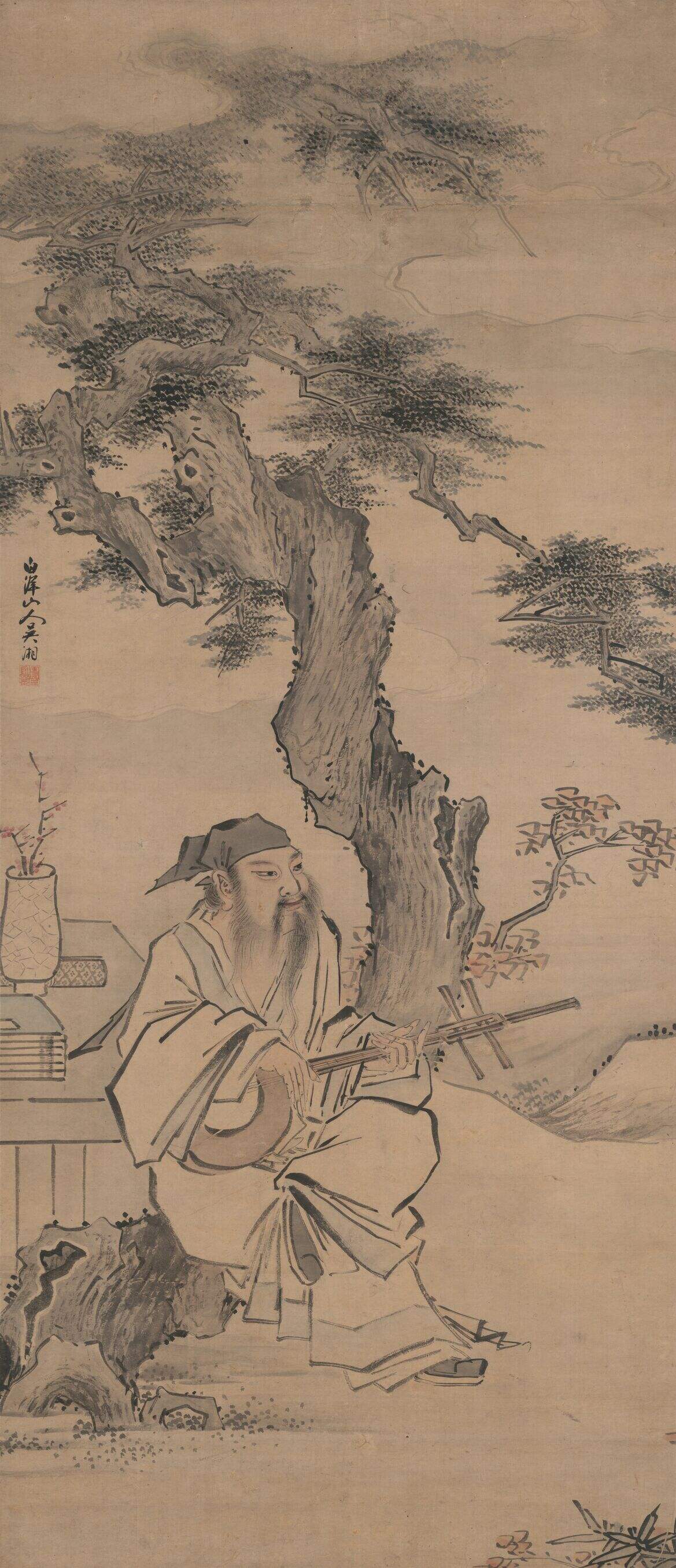 树下停阮图缩略图
