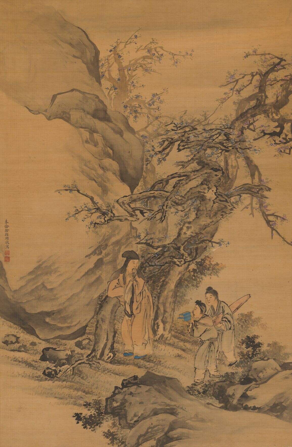 指画春山待读图缩略图
