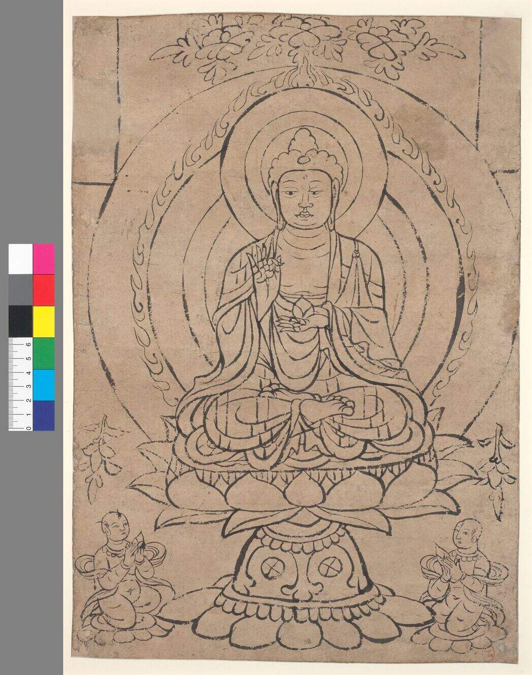 绘画P4518线描观音像（40）缩略图