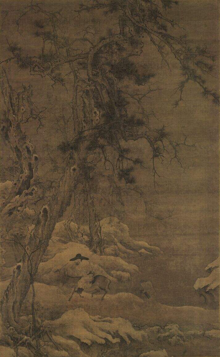 寒林骑驴图缩略图