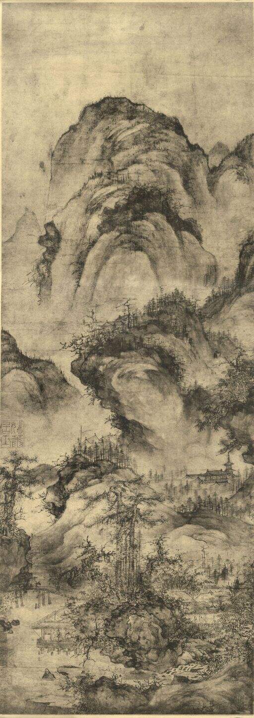 双松水阁图缩略图